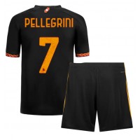 AS Roma Lorenzo Pellegrini #7 Tredje trøje Børn 2023-24 Kortærmet (+ Korte bukser)